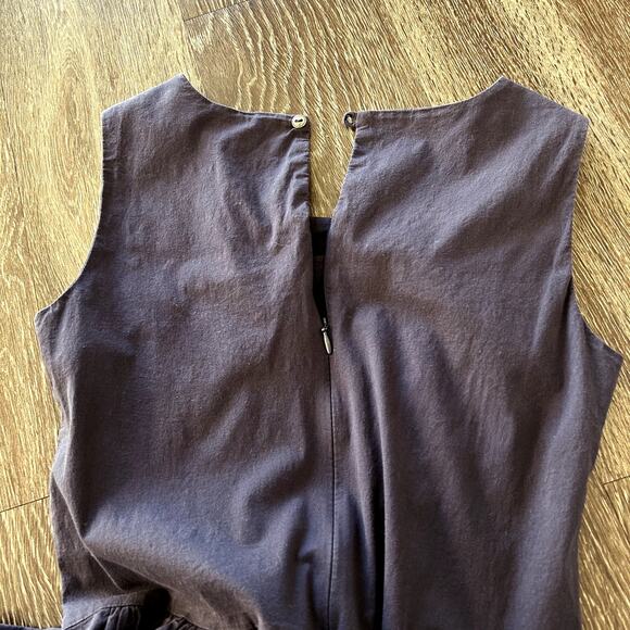 EUC Saint James Navy Cotton Fit & Flare Sleeveless Dress 4 Classic French Style - Picture 14 of 14